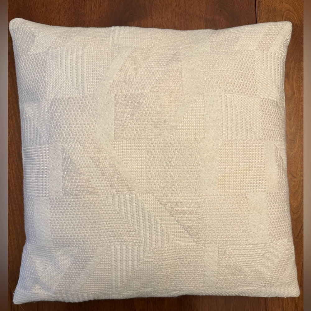 West Elm geometric pillow cover